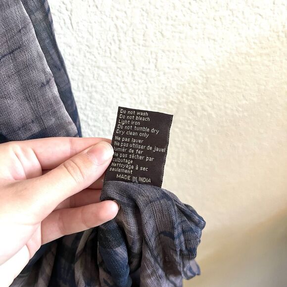 Nicholas K Tie Dye Grunge Fairy Oversized Sleeveless Layered Gauze Dress - Picture 8 of 8